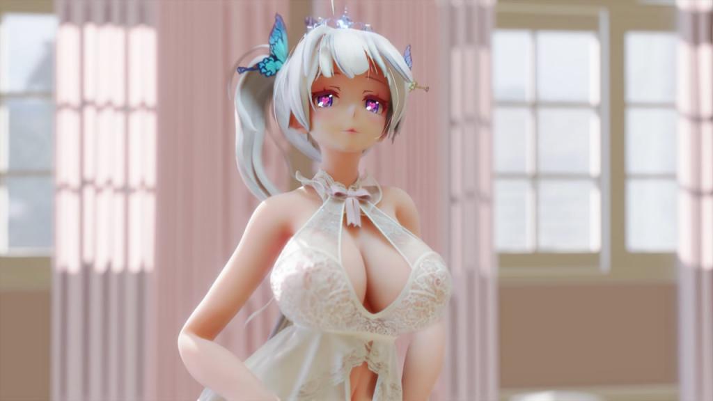 MMD86新娘花嫁御姐光辉nightKiss